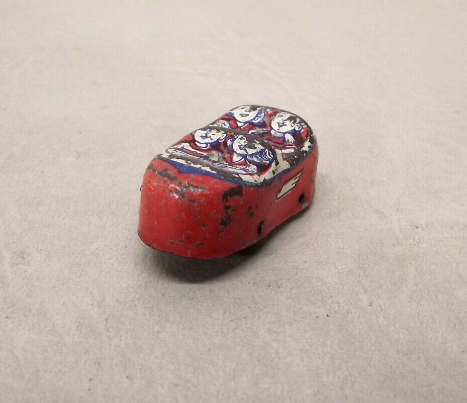 Early Tin Litho Red Car For Chein Roller Coaster