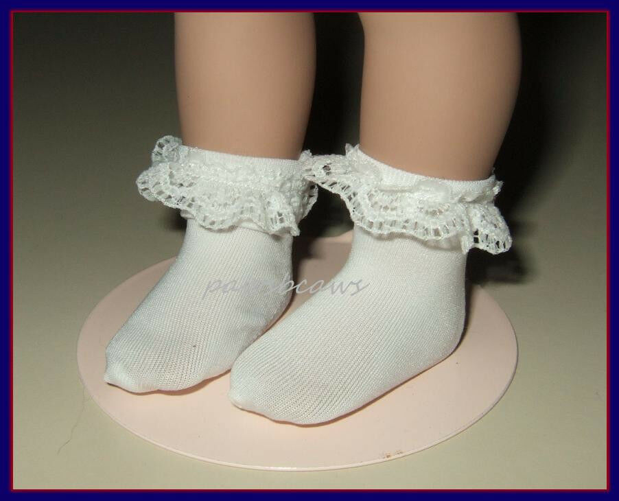 Lace Ruffle Trim Ankle Socks Fit 10" Ann Estelle Patsy 14" Madame Alexander