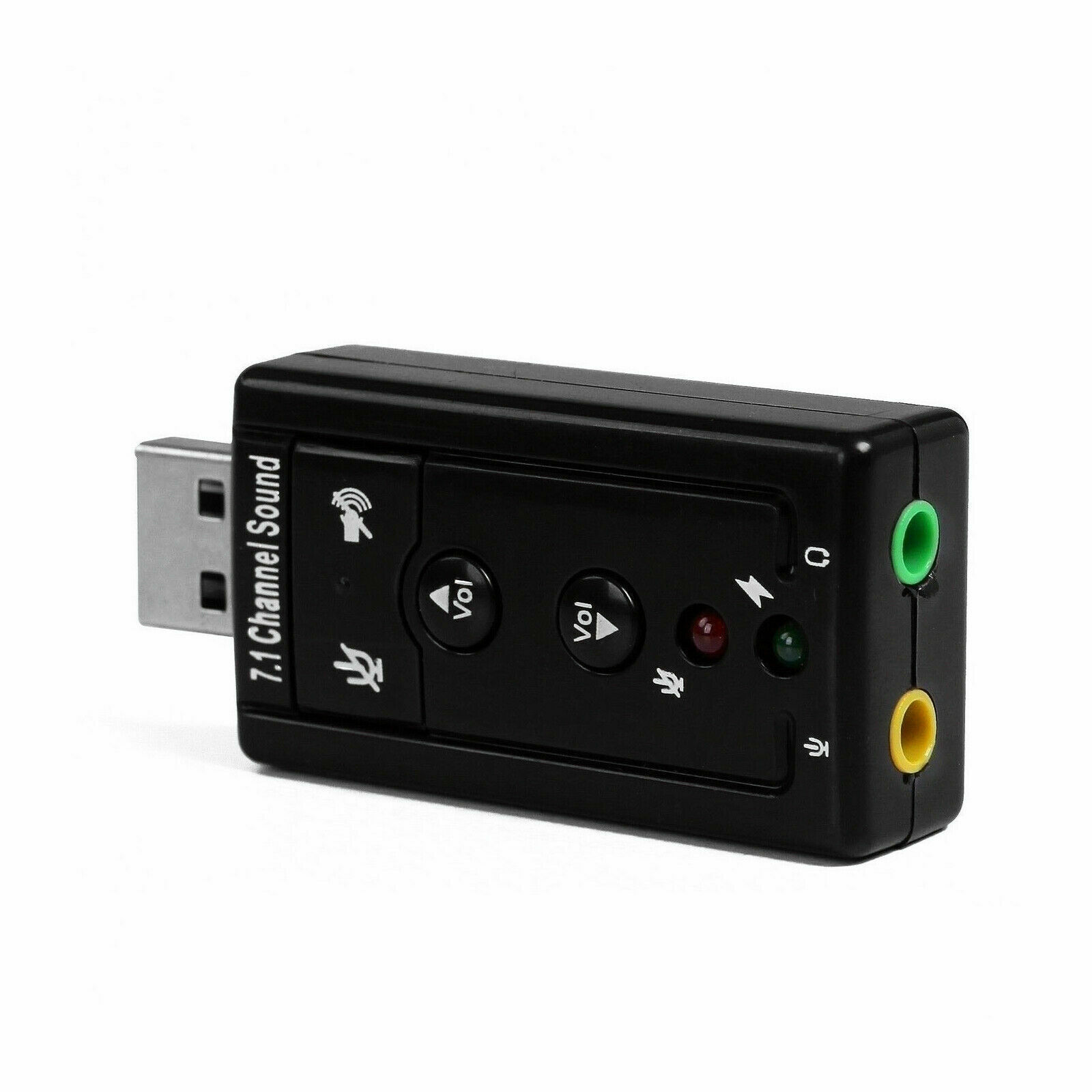 Usb 2.0 External 7.1 Channel 3d Virtual Audio Sound Card Mic Adapter Laptop Pc