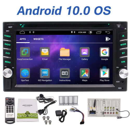 Double 2 Din Android 10.0 Gps Navi Car Stereo Dvd Player Bt Radio Mp3 Free Wifi