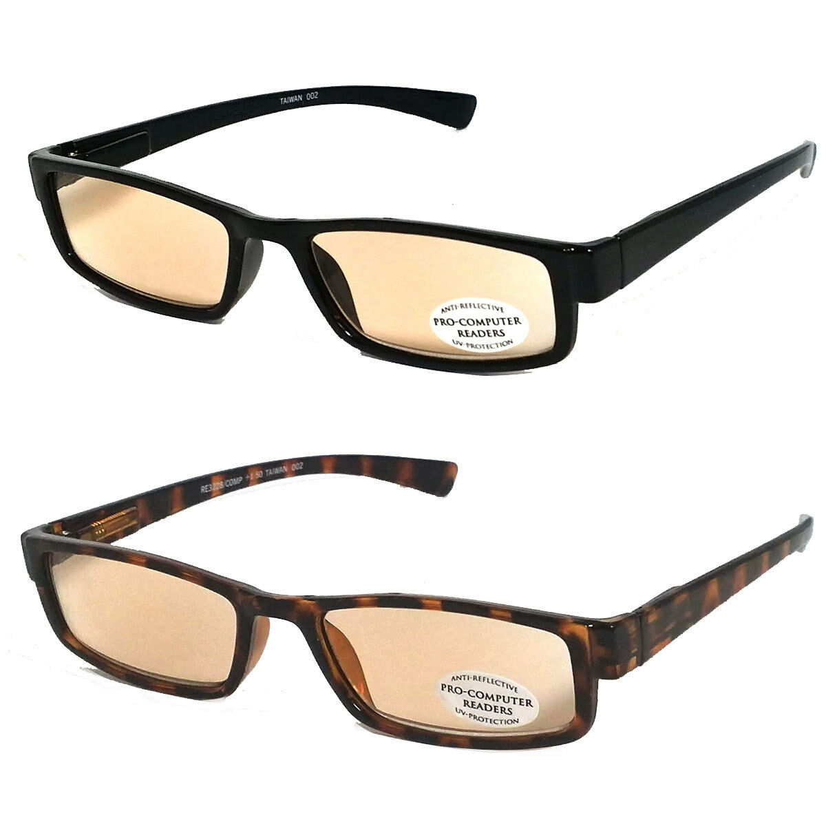 Pro Computer Anti Reflective Tinted Lens Uv Protect Sun Reader Reading Glasses