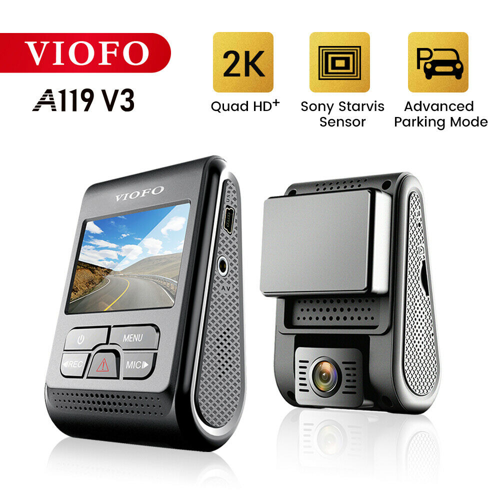 Viofo A119 V3 Dash Cam 2k 2560x1600p Quad Hd+ Car Dash Camera With Gps Logger